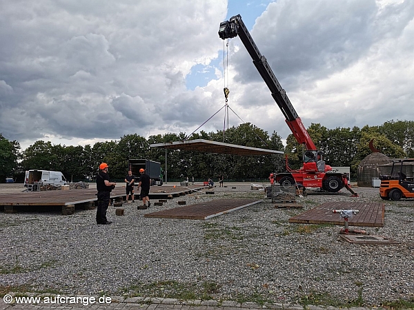aufbaubilder cranger kirmes 05juli2023