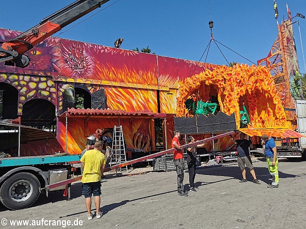 abbau bilder cranger kirmes