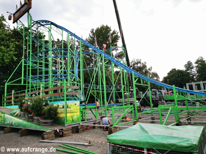 aufbaubilder cranger kirmes alpen coaster 19juli2025