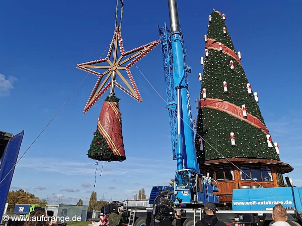 bilder aufbau cranger weihnachtszauber 23okt2024