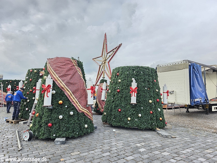 bilder aufbau cranger weihnachtszauber 22okt2025