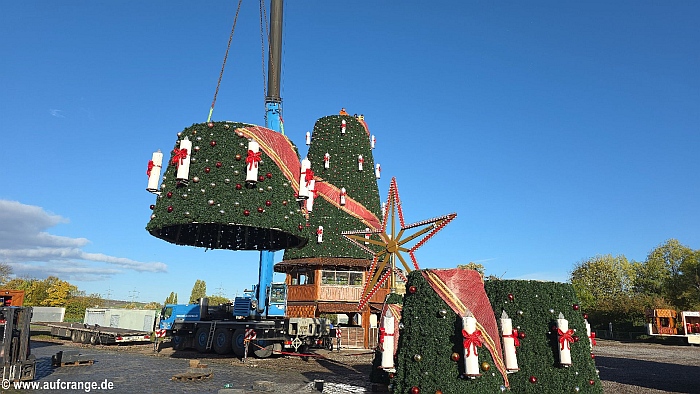 bilder aufbau cranger weihnachtszauber 23okt2025