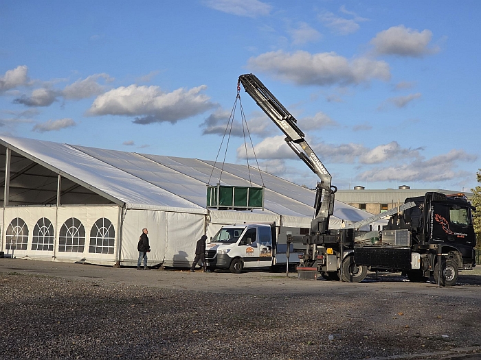 bilder aufbau cranger weihnachtszauber 24okt2025